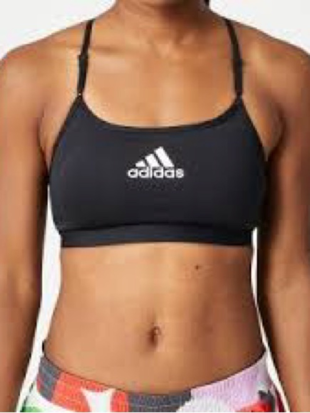 black adidas AeroReact Training Light-Support Bra